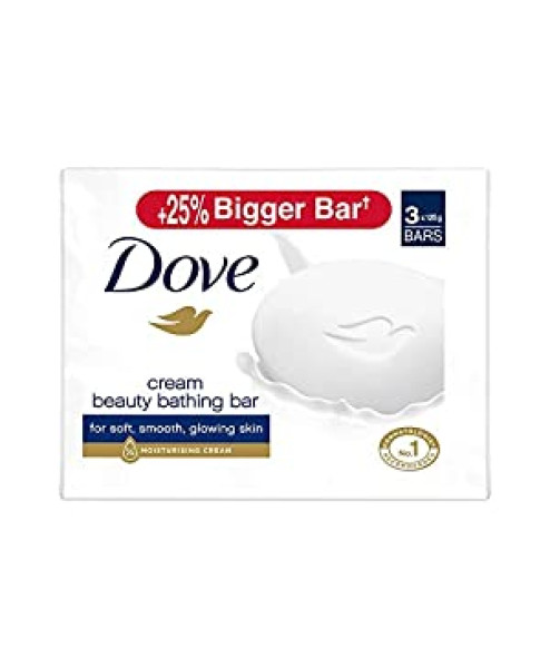 Dove Cream Beauty Bathing Bar 125g Combo Pack Of 3